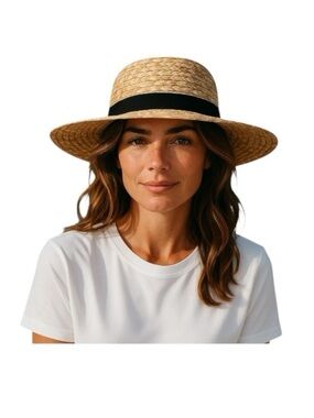 Time And Tru Panama Hat With Clip On